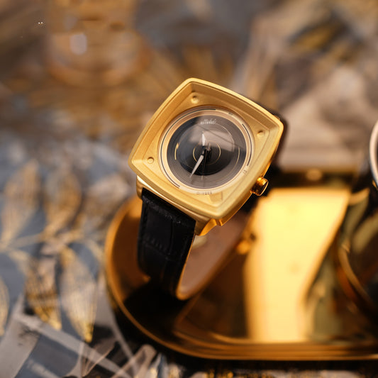 Retro Niche Senior Sense Vintage Style Gold Large Dial Ladies Watch