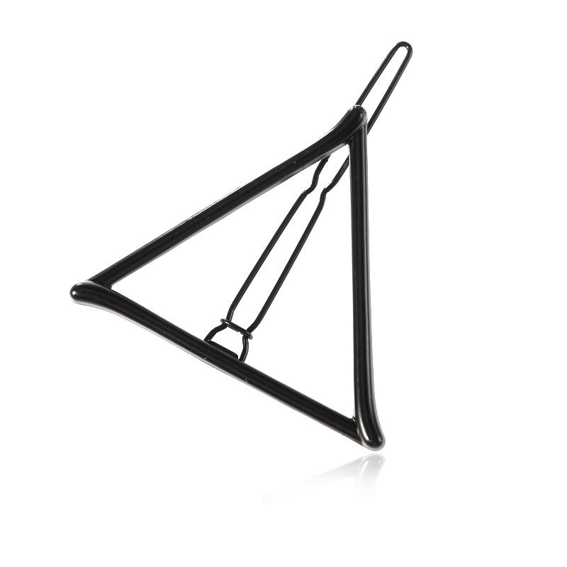 Geometric Triangle Metal Hair Clip Moon Bangs Clip