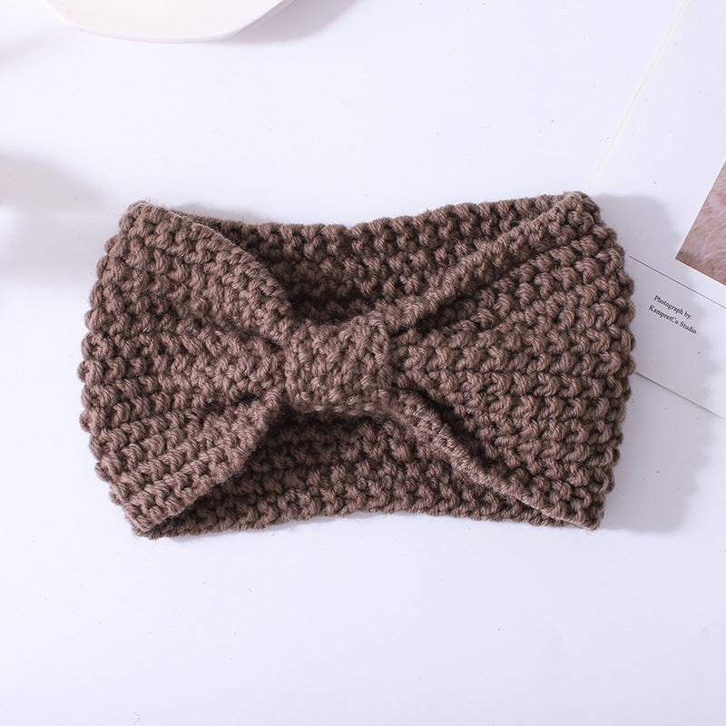 Corn Kernels Bowknot Knitted Wool Headband Movement