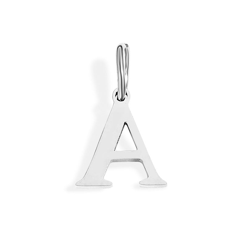 26 Letter Pendant Couple Bracelet Necklace English Pendant