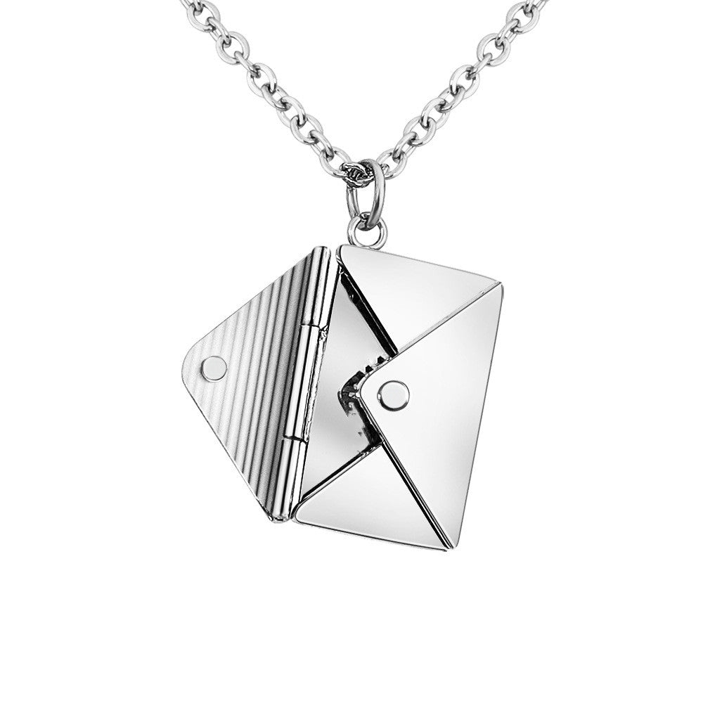 Envelope and Letter Pendant Necklace