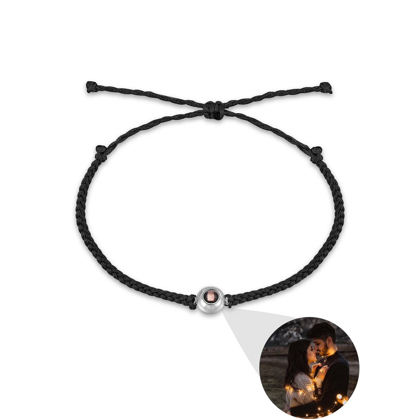 Custom Photo Projection Braided Bracelet