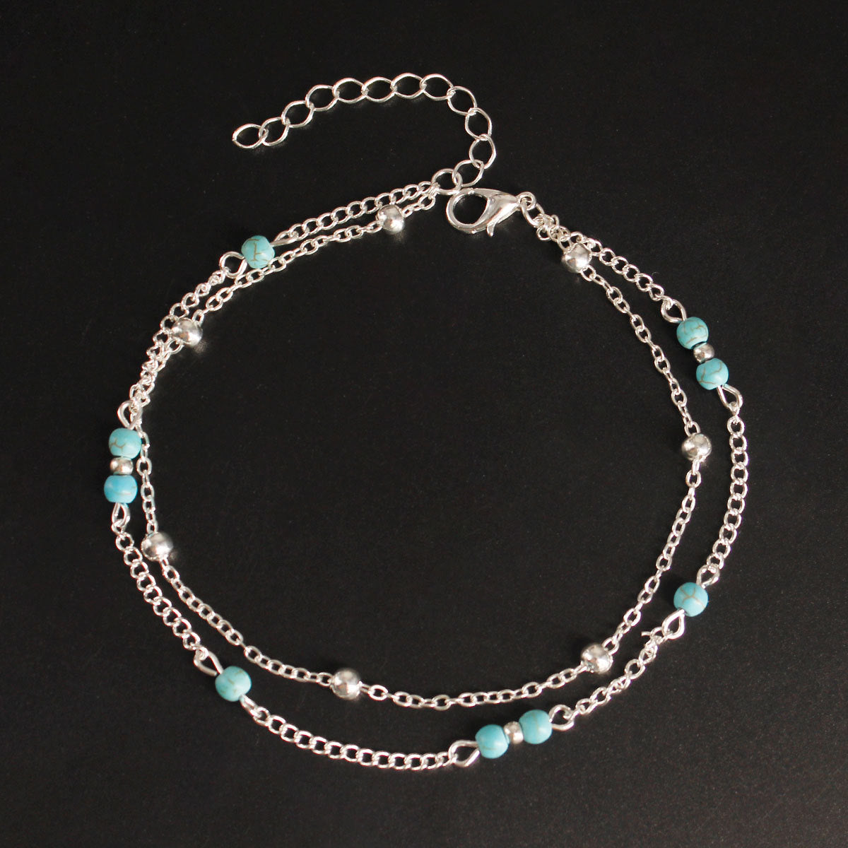 Fashion Accessory Handcrafted Double-layer Anklet