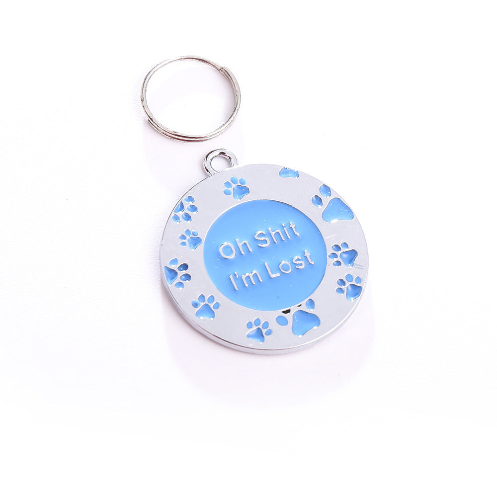 Pet Accessories Pendant Zinc Alloy Anti Loss Lettering