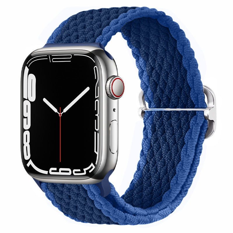 Apple Watch Watchband Adjustable Nylon Braided For Apple Watch7 Strap