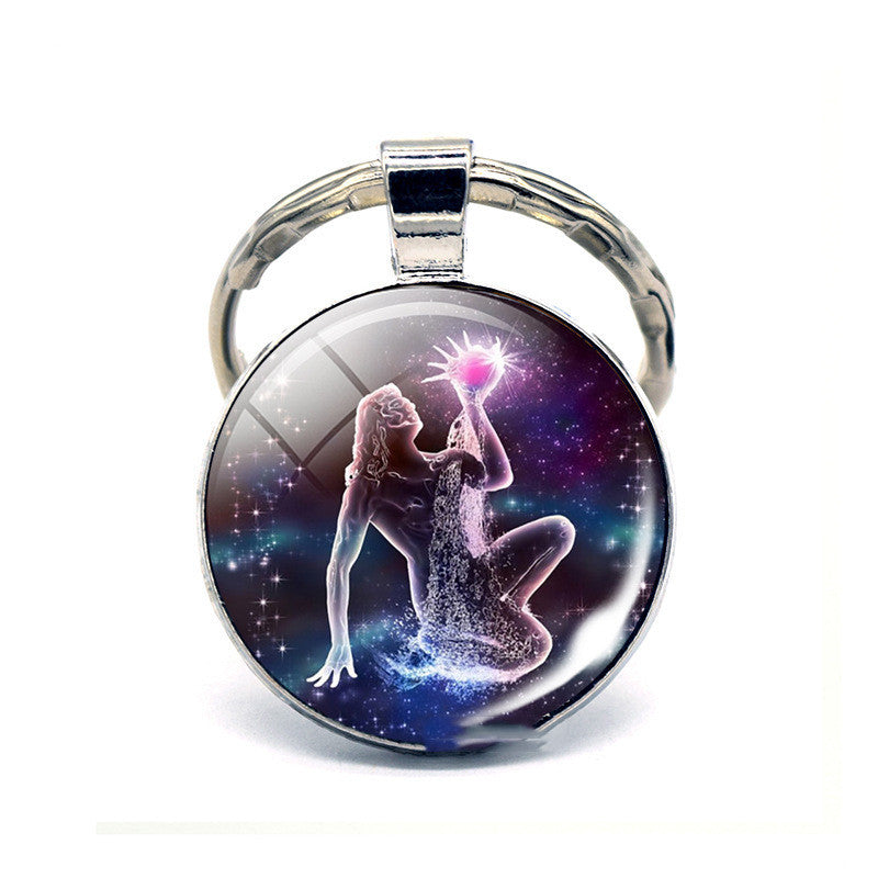 Twelve Constellation Keychain Birthday Gift