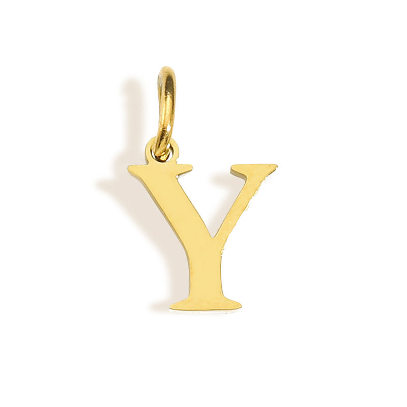 26 Letter Pendant Couple Bracelet Necklace English Pendant