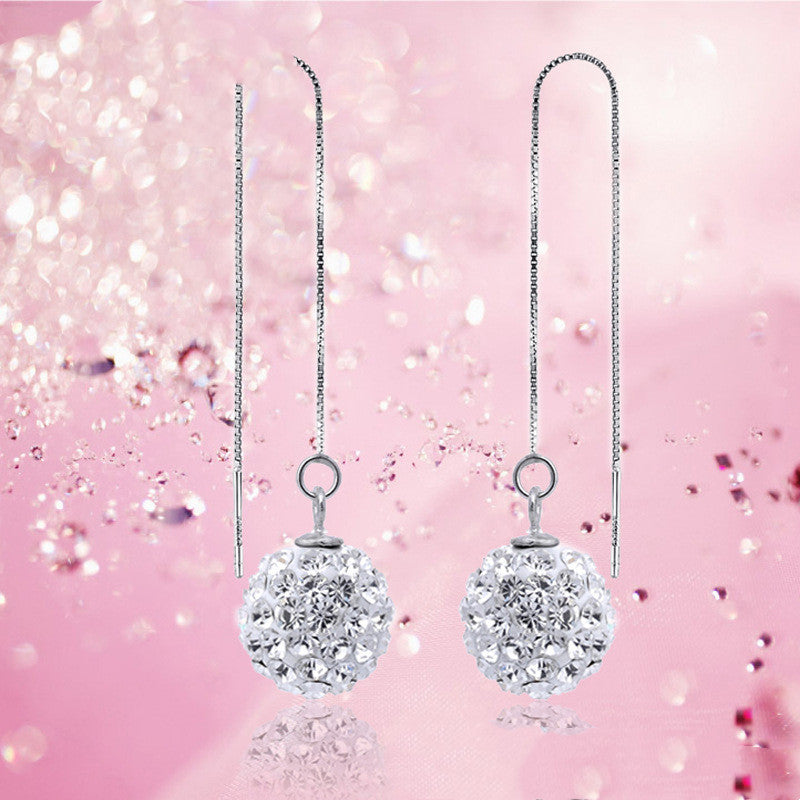 Crystal Earring Earrings Korea Korean Style Earrings Fashion Jewelry