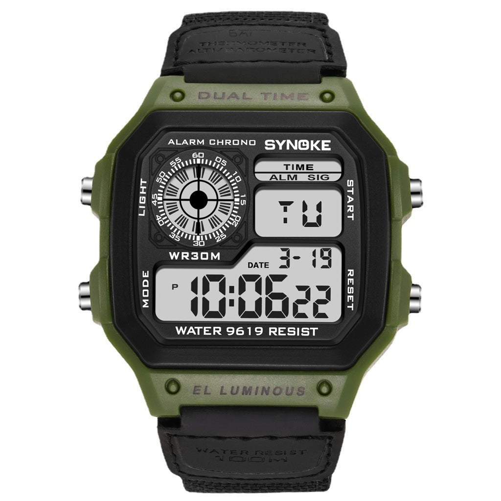 Retro Electronic Watch Luminous Waterproof Sports Men's Watches