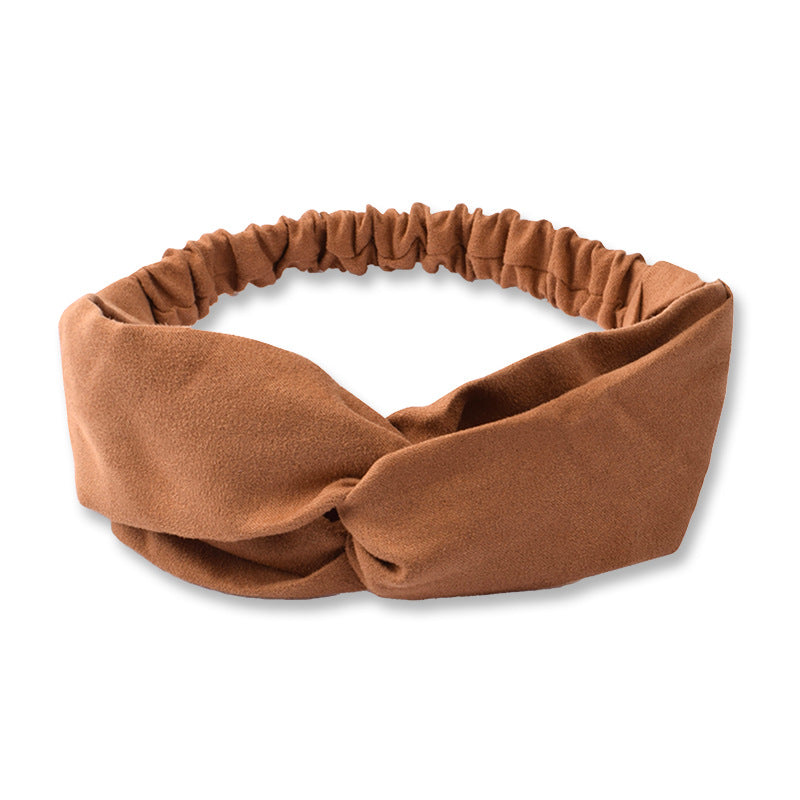 Suede Face Wash Headband Literary Fashion