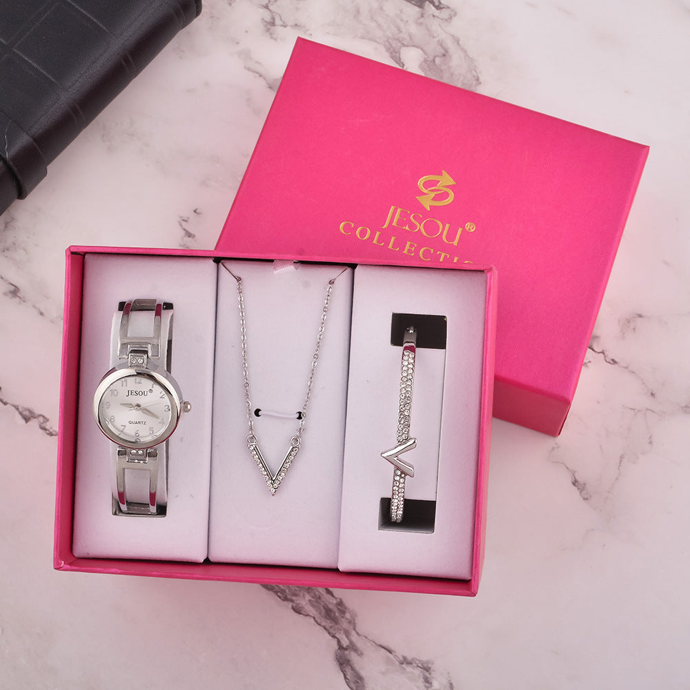 Valentine's Day Gift Watch Women's Simple Bracelet Set