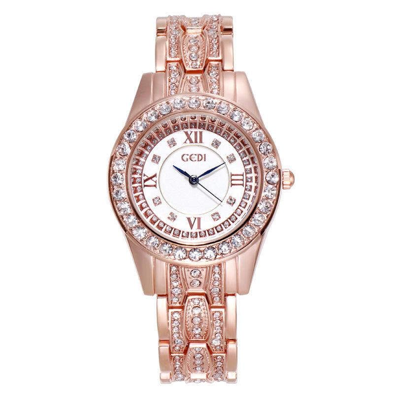 Light Luxury Women's Watch Diamond Studded By Hand All-match Watch