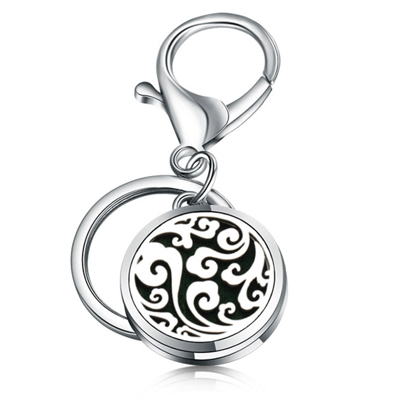 Perfume Key Chain Stainless Steel Essential Oil Diffuser