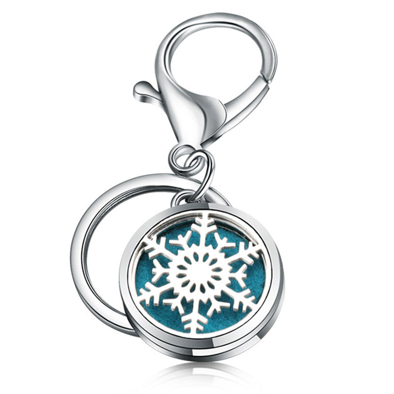 Perfume Key Chain Stainless Steel Essential Oil Diffuser