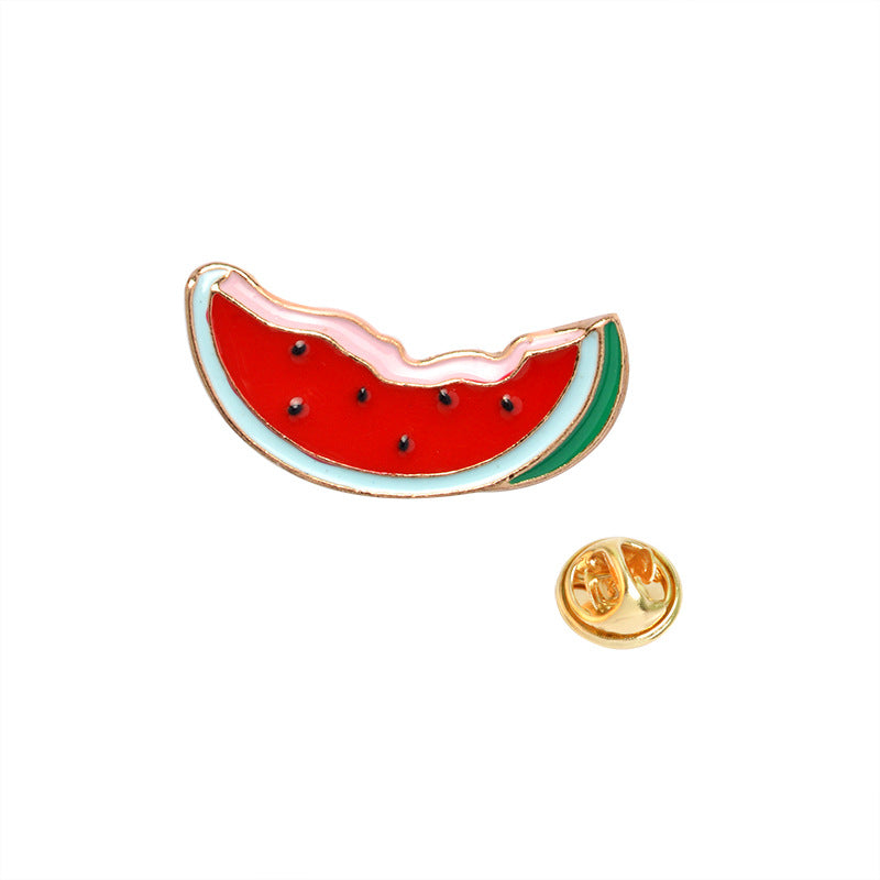 Cartoon Fruit Enamel Alloy Brooch