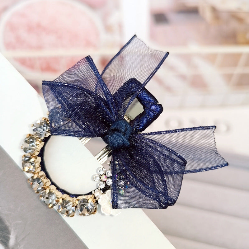 Hairpin Fashion Lace Mesh Butterfly Hair Accessories Metal Clip Female Sweet Bangs