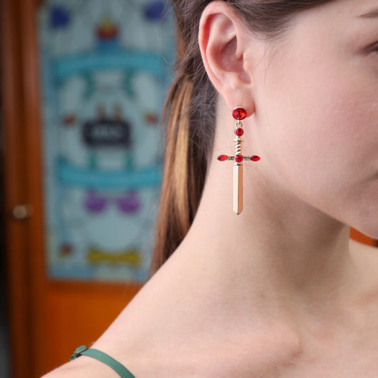 European And American Cross Earrings Antique Retro Ethnic Style High-end Earrings