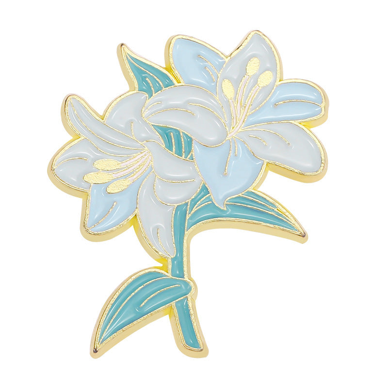 Lily Violet Flower Series Brooch