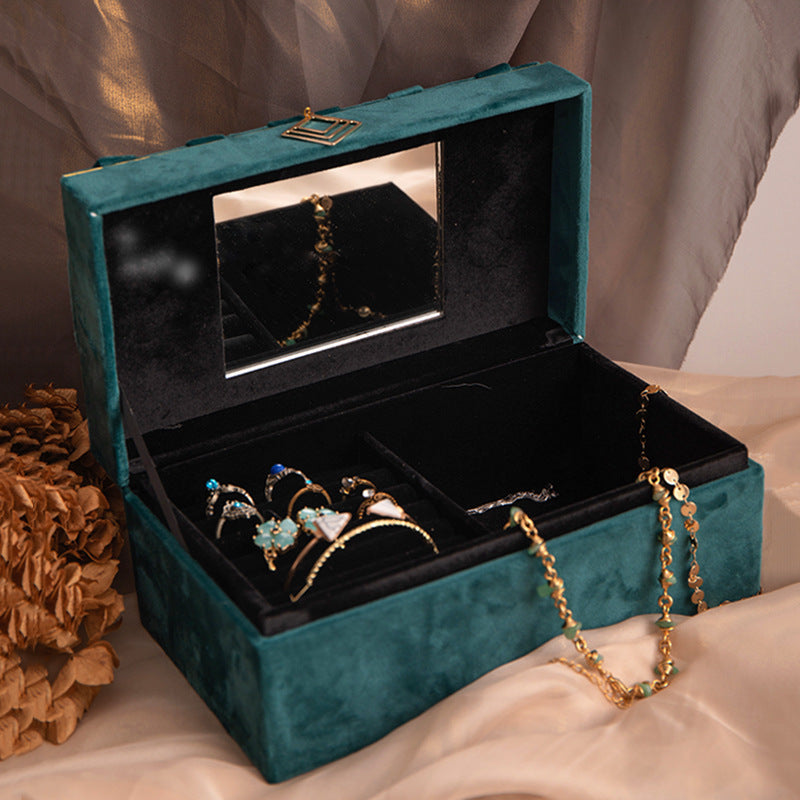Flannel Lined Desktop Jewelry Box