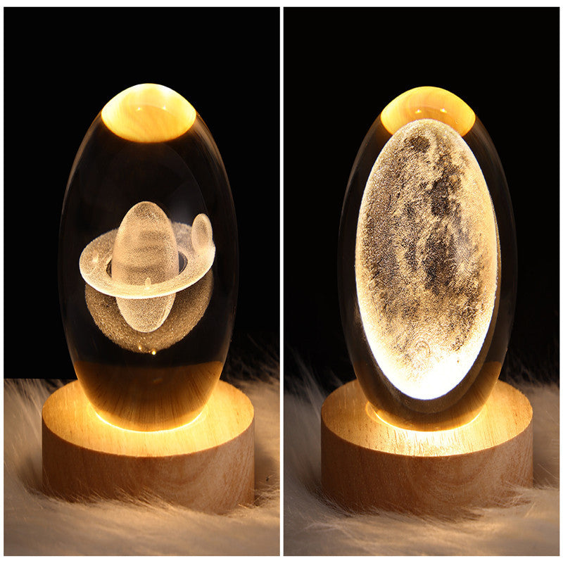 3D Crystal Ball LED Night Light