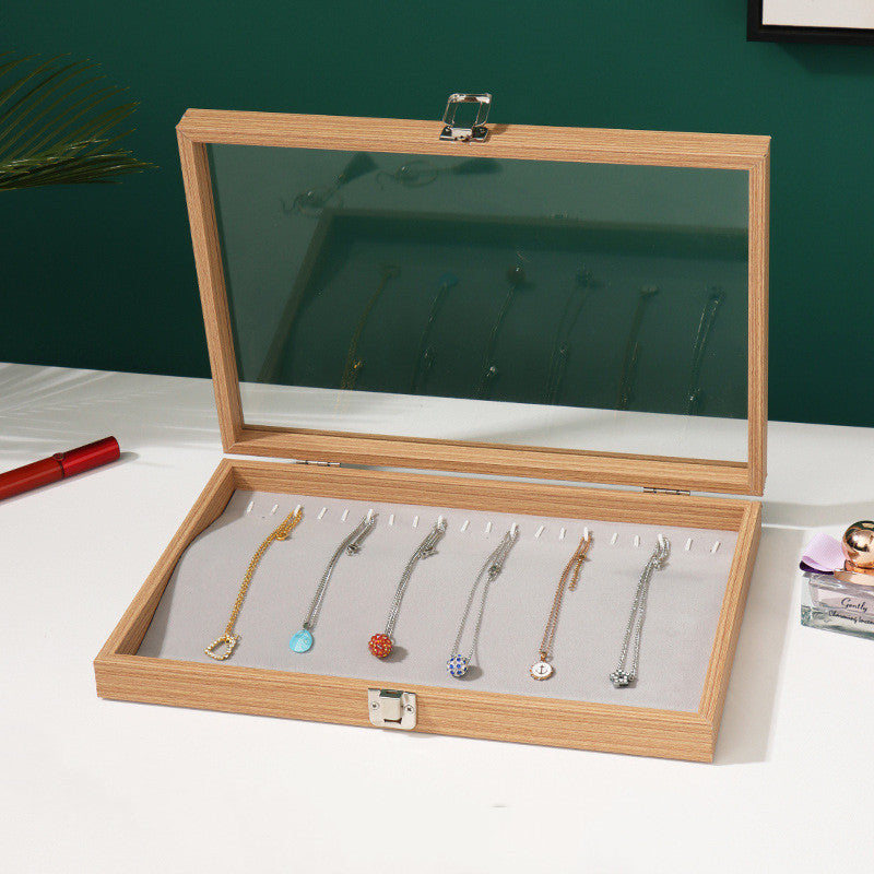 Rosewood Grain Wooden Jewelry Storage Box