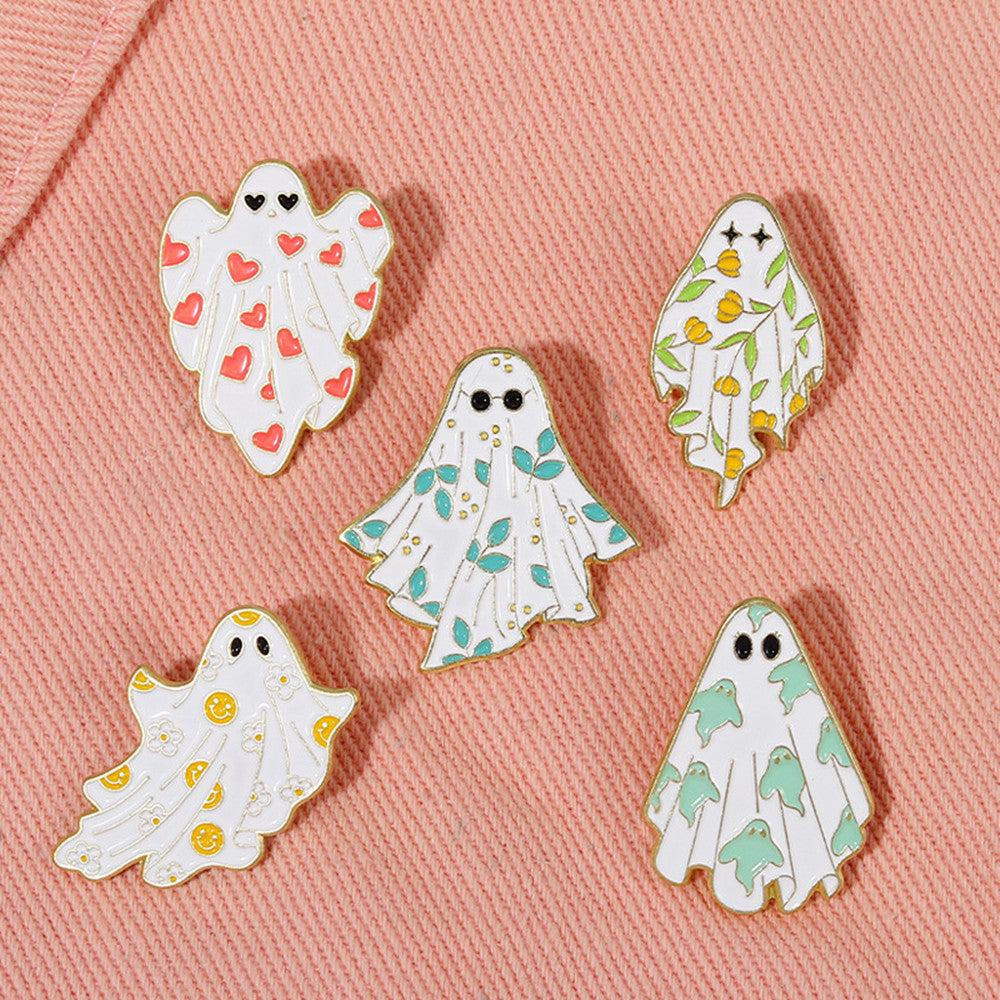 Cute Little Brooch Ghost White Horror Ghost