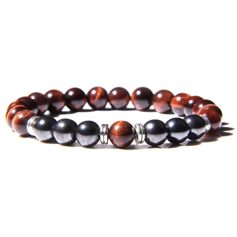 Energy Volcanic Stone Seven Color Chakra Bracelet