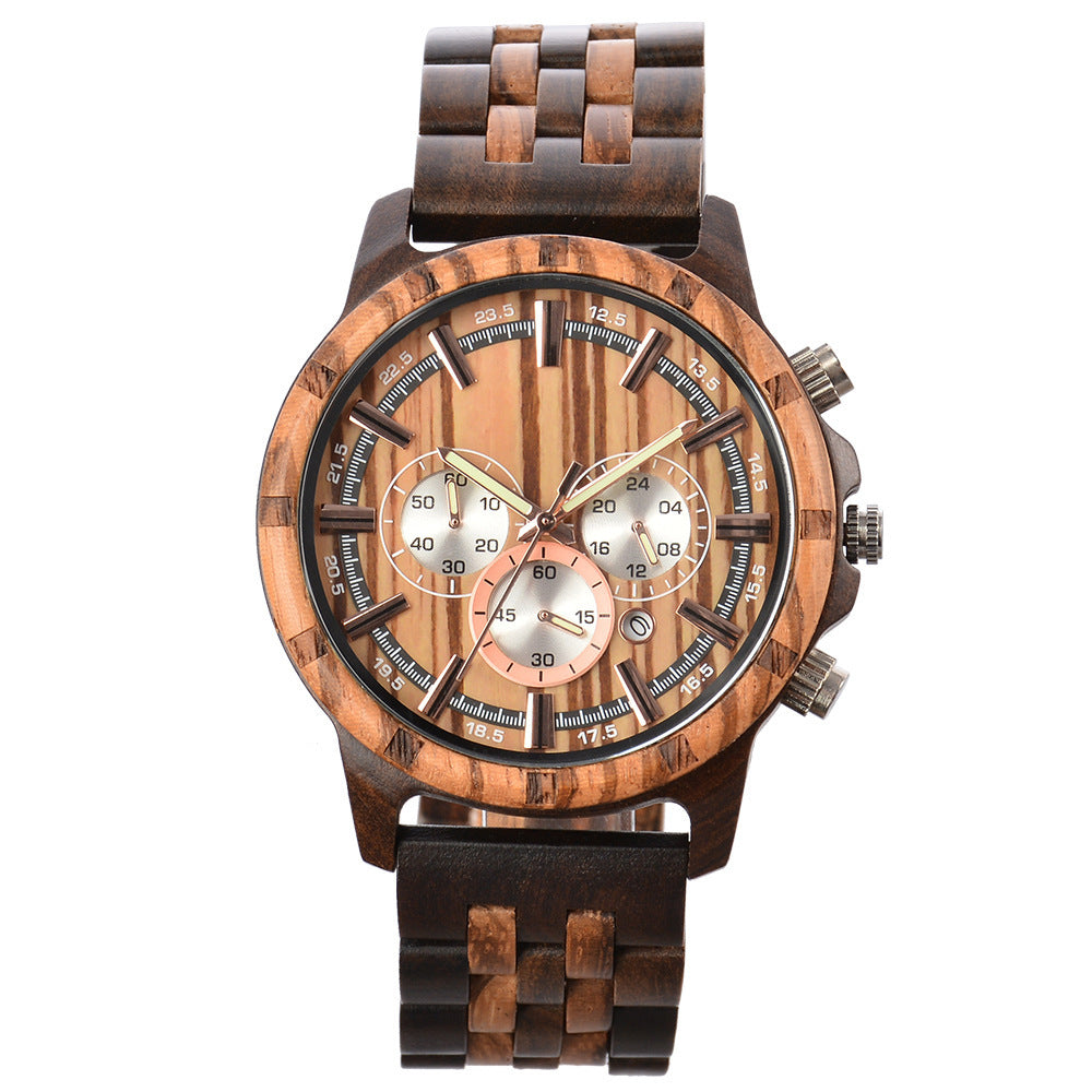 Men's Multi-function Quartz Watch Business Luminous