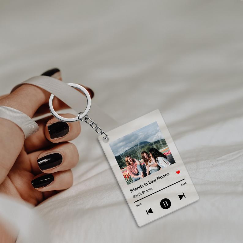 Customized Song Keychain with Photo