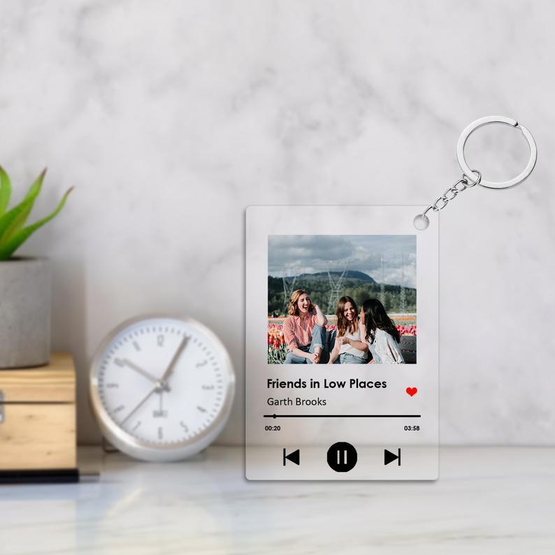 Customized Song Keychain with Photo