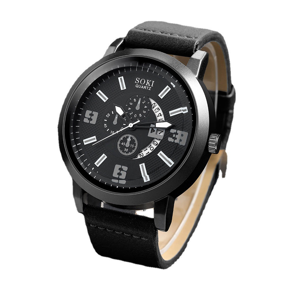 Business Alloy Quartz Watch Suit