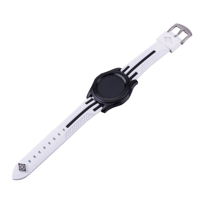 Smart Dual Color Silicone Stripe Strap