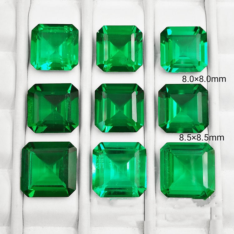 Synthetic Emerald Small Octagonal Bare Stone