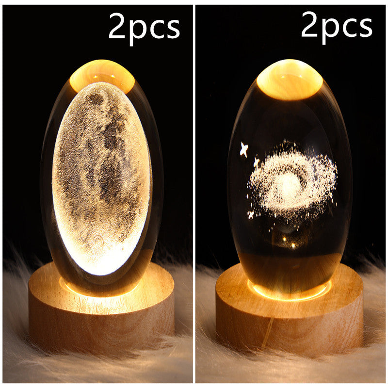 3D Crystal Ball LED Night Light