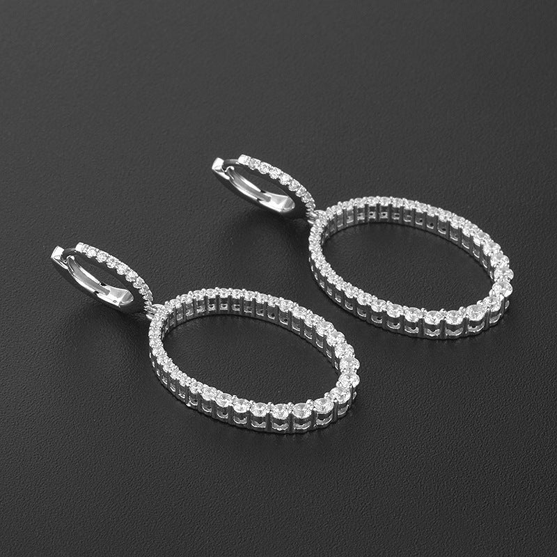4371E Simple S925 Silver Earrings