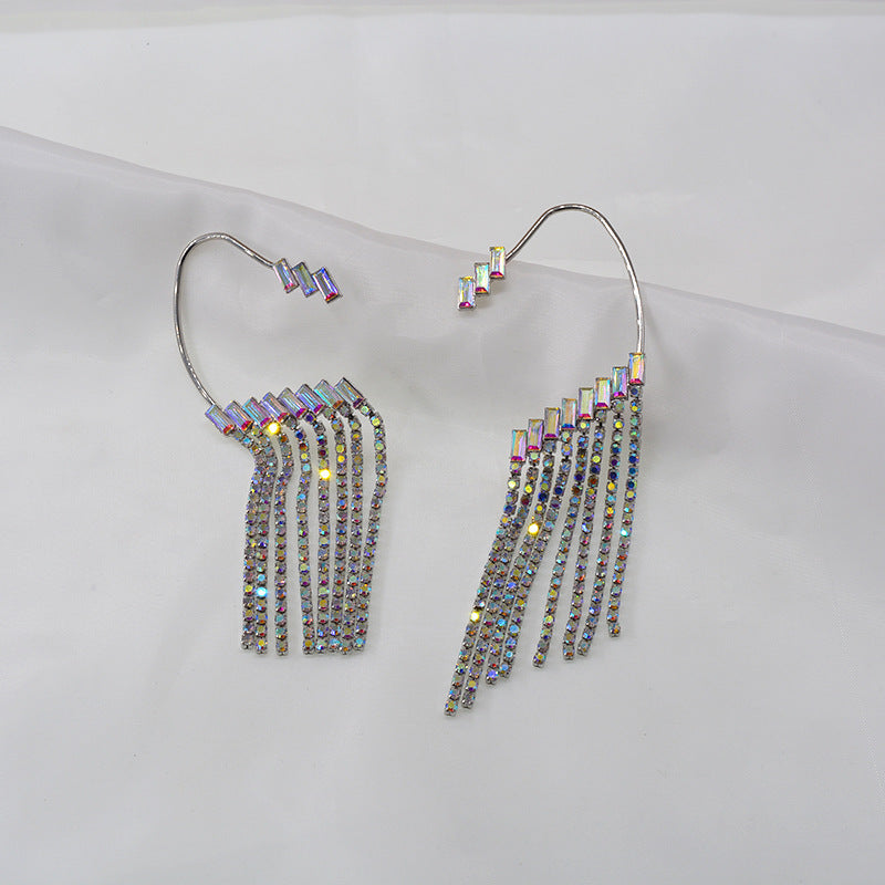 Earrings Long Earrings Rhinestone Tassel Earrings Women