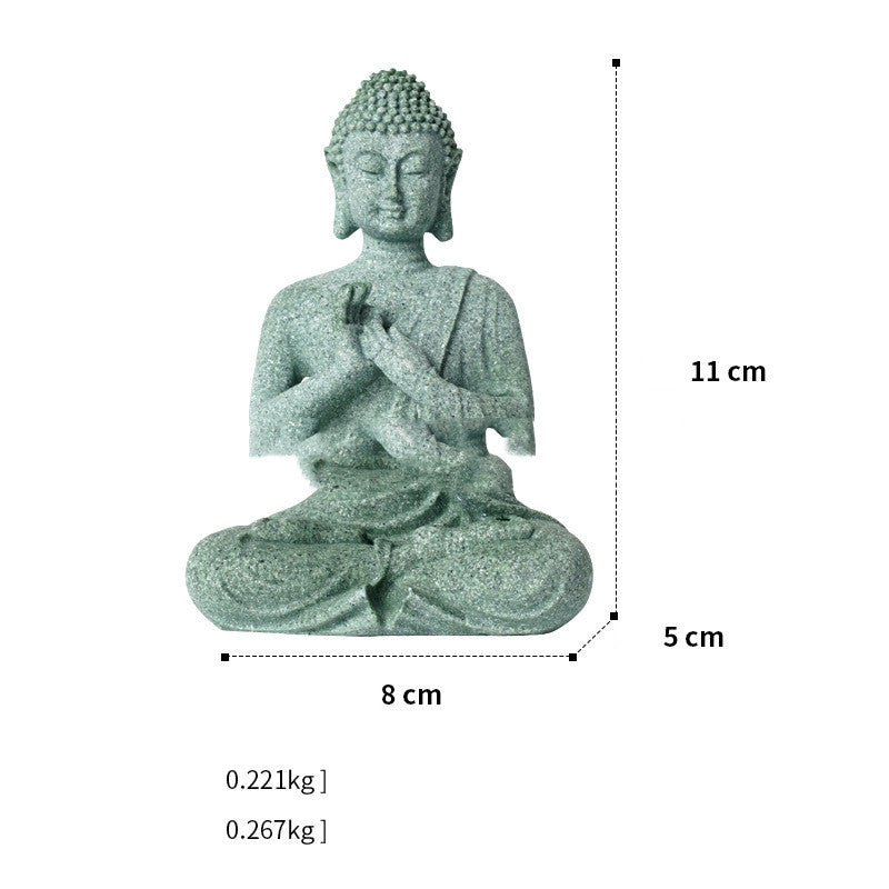 New Chinese Stone Buddha Crafts Creative Ornament Home Decor