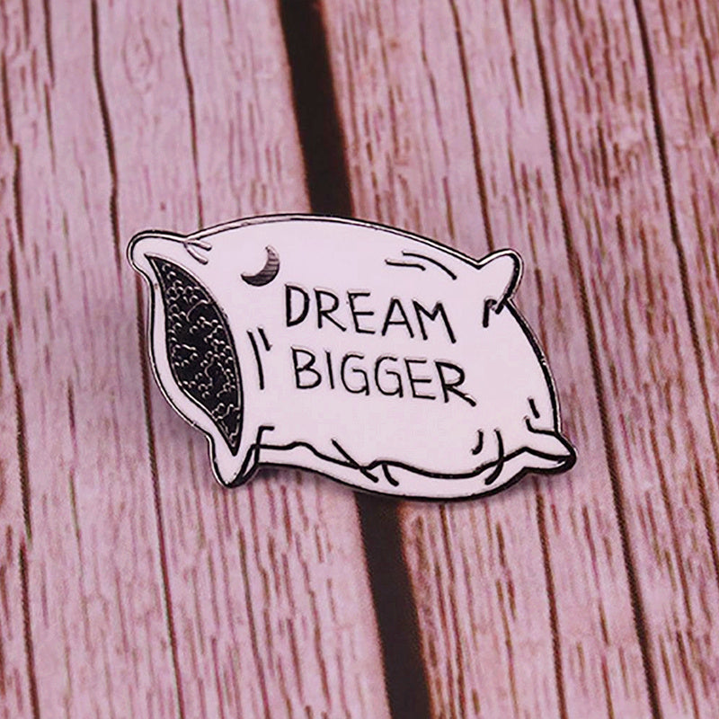 Inspirational Dream Pin Space Galaxy Badge