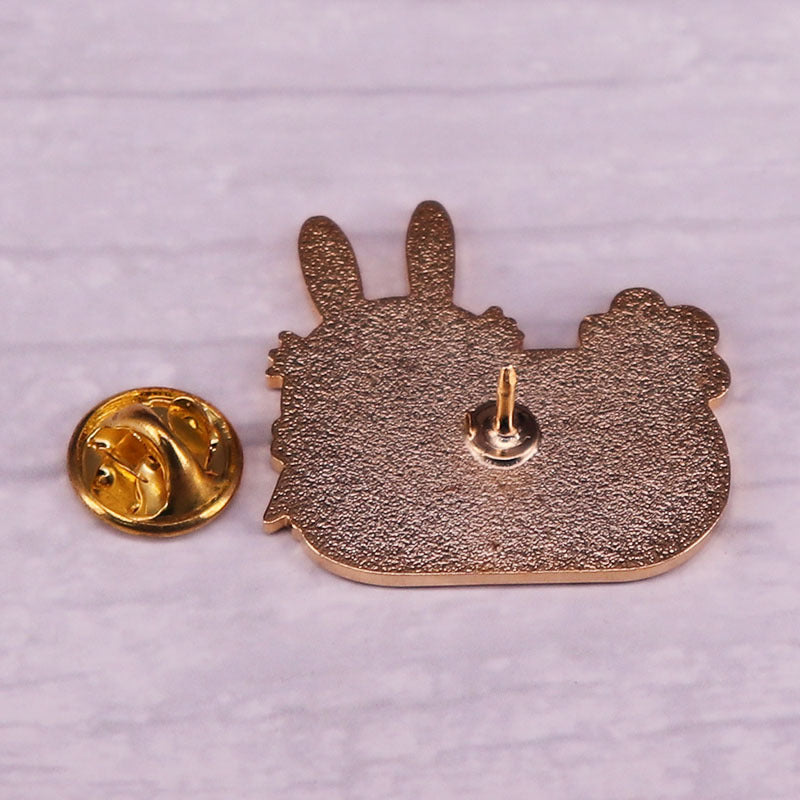 Anxiety Bunny Brooch Mental Health Awareness Badge