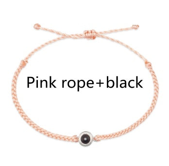 Custom Photo Projection Braided Bracelet