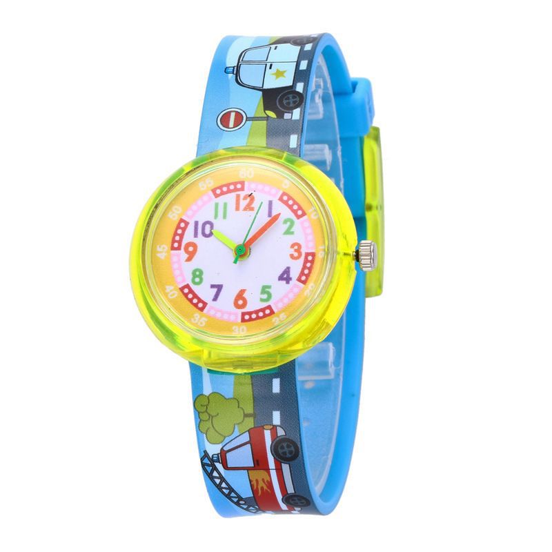 Children's Silicone Cartoon Transparent Cute Fashion Watch