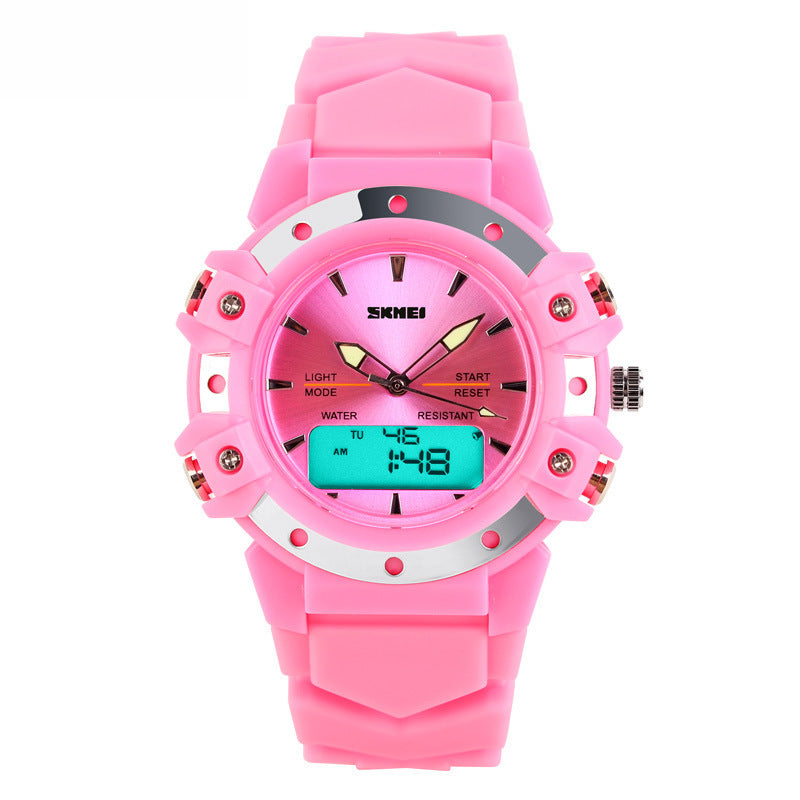 Hipster Double Display Electronic Watch Multifunctional Student Watch