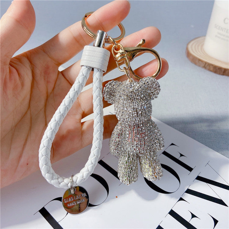 Creative Diamond Cartoon Bear Keychain