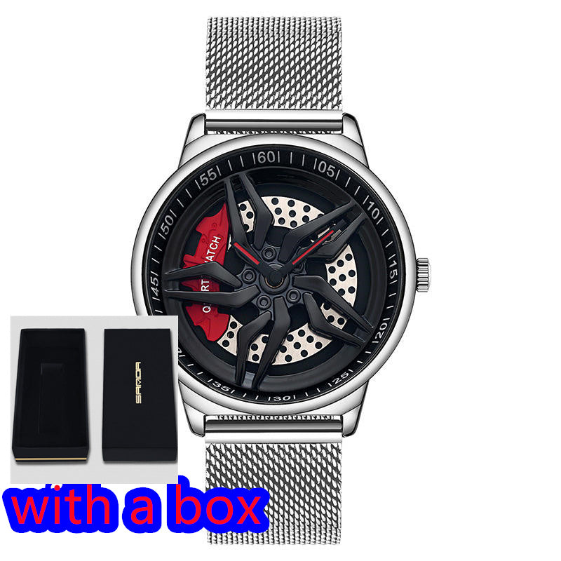 Rotating Cool Personality Wheel Watch Waterproof