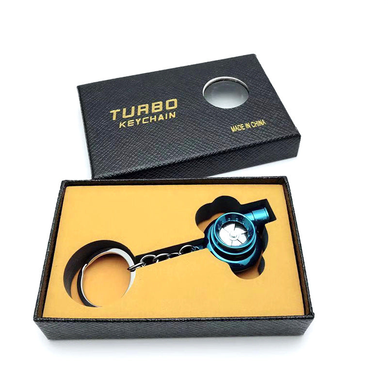 Automotive Turbine Keychain Metal Creative Luminous LED