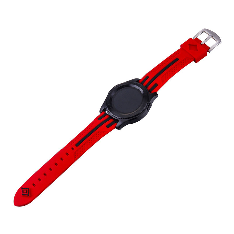 Smart Dual Color Silicone Stripe Strap