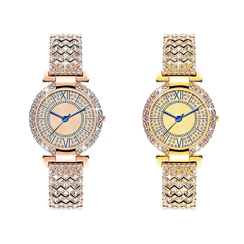 Fashionable Diamond-encrusted Shiny Women's Watch