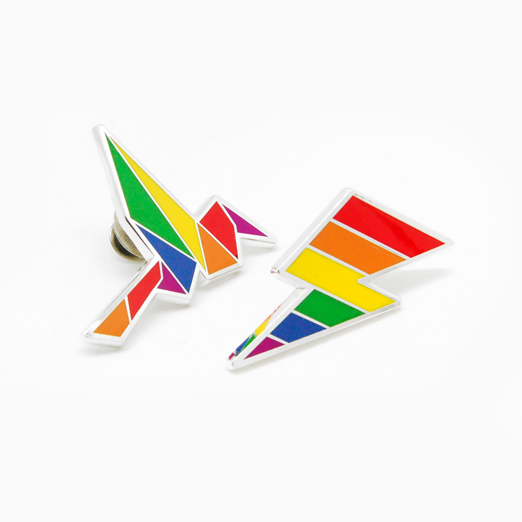 Rainbow LGBT Gay Enamel Metal Badge Brooch