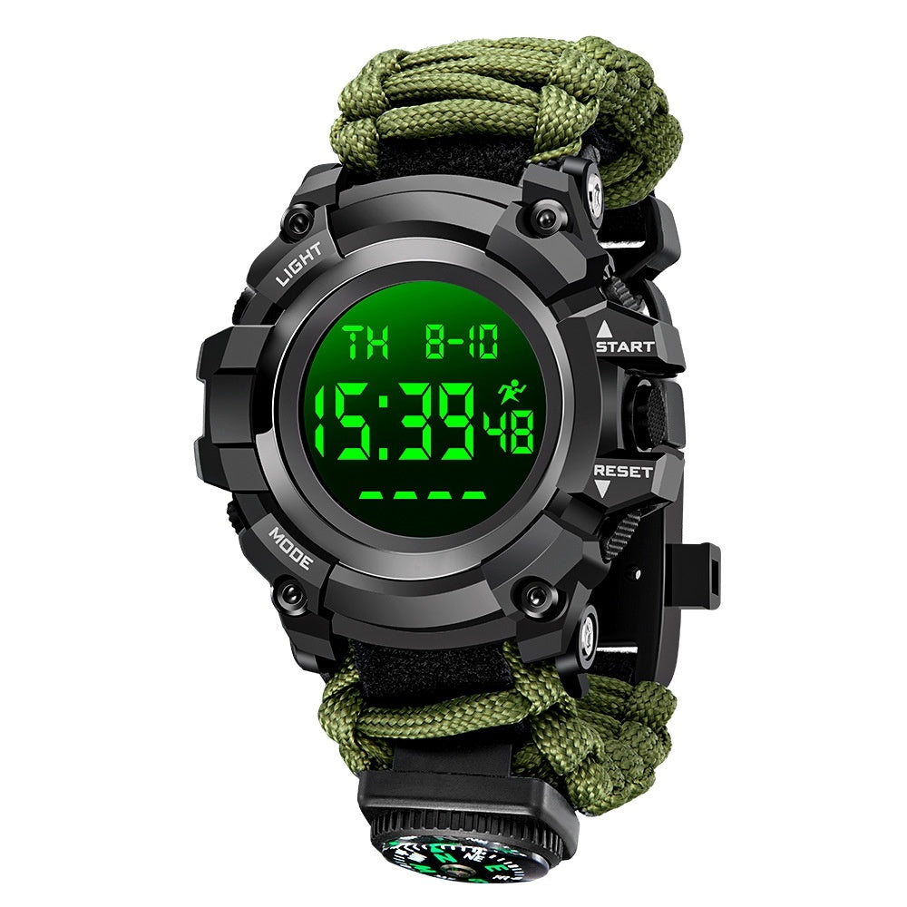 Multi-Functional Double Display Outdoor Electronic Watch