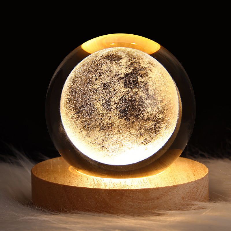 3D Crystal Ball LED Night Light
